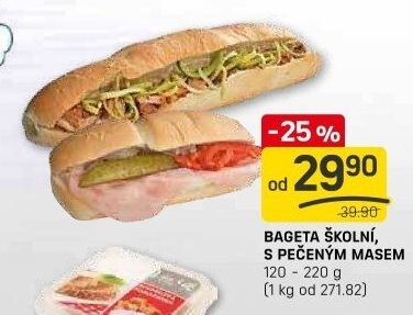 Obložená bageta