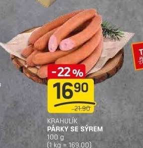 Párky se sýrem Krahulík
