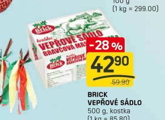 Sádlo vepřové Brick