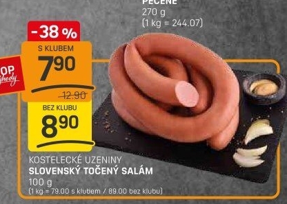 Salám slovenský točený Kostelecké uzeniny