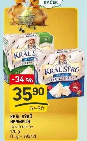 Sýr Hermelín Král sýrů