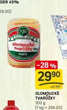 Sýr tvarůžky olomoucké A.W.