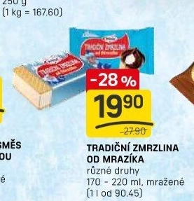 Tradiční zmrzliny od Mrazíka Prima