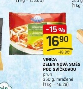 Zeleninová směs pod svíčkovou mražená Vinica