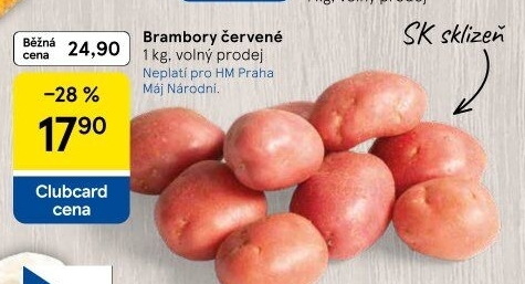 Brambory červené