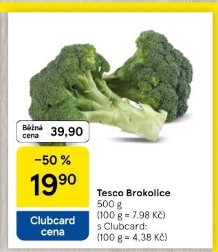 Brokolice Tesco