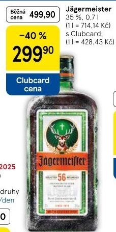 Bylinný likér Jägermeister