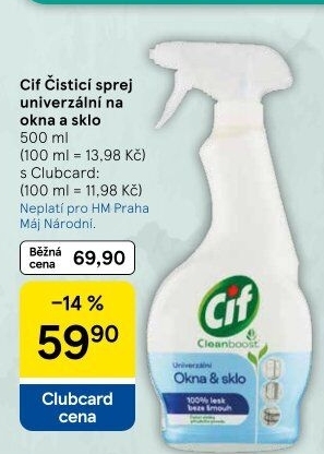 Čistič oken a skel univerzální Cif