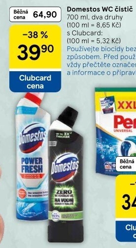 Čistič WC gelový Domestos