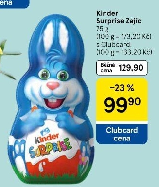 Čokoládový zajíc s překvapením Kinder