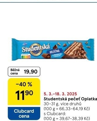 Oplatka Studentská pečeť Orion
