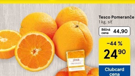 Pomeranče Tesco