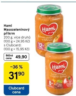 Příkrm masozeleninový Hami