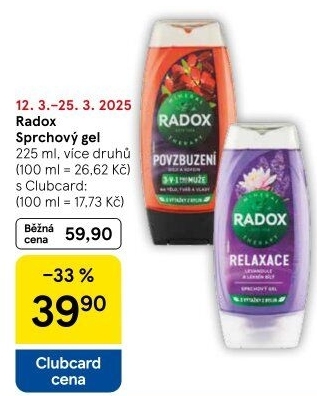 Sprchový gel Radox
