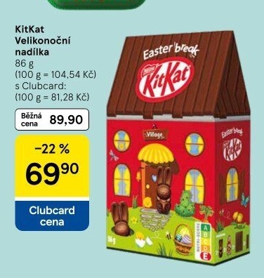 Velikonoční nadílka Kit Kat Nestlé