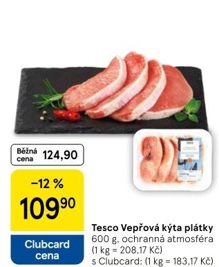 Vepřová kýta bez kosti Tesco