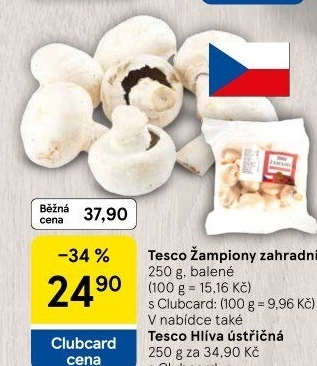Žampiony zahradní Tesco