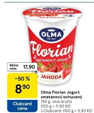 Jogurt smetanový Florian Olma