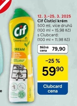 Krémový čistič Cif Cream
