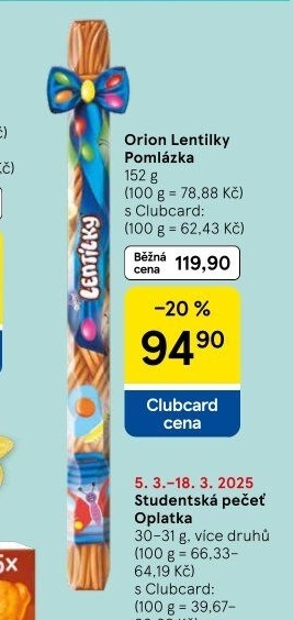 Lentilky pomlázka Orion