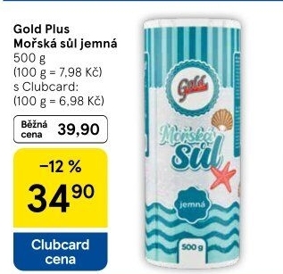 Mořská sůl Gold Plus