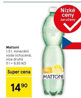 Ochucená voda Mattoni