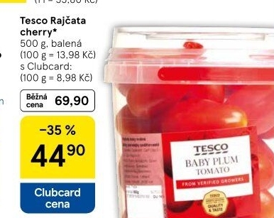Rajčata cherry Tesco