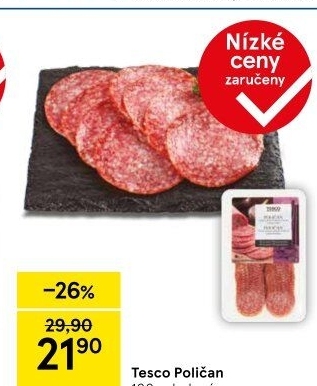 Salám Poličan Tesco