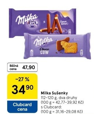 Sušenky Milka