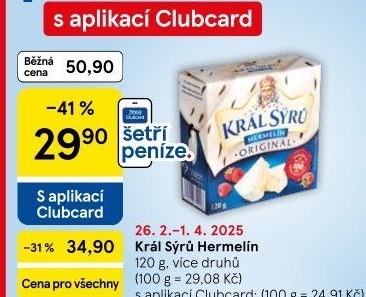 Sýr Hermelín Král sýrů