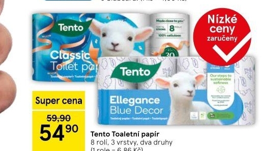 Toaletní papír 3vrstvý Tento