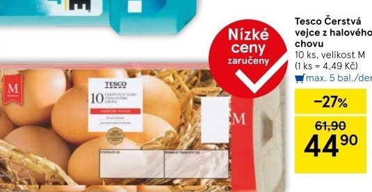 Vejce M Tesco