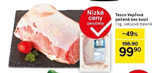 Vepřová pečeně bez kosti Tesco