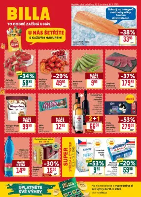 akční leták BILLA 12.3.2025-18.3.2025