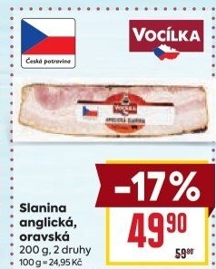 Anglická slanina Vocílka