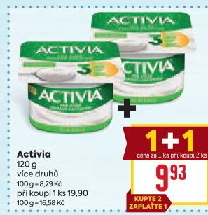 Bílý jogurt Activia Danone