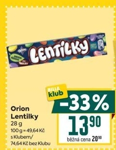 Lentilky Orion