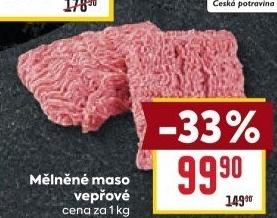 Maso mleté vepřové