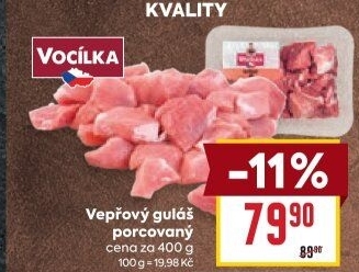 Maso na guláš vepřové Vocílka