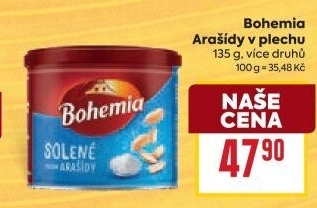 Pražené arašídy Bohemia Chips