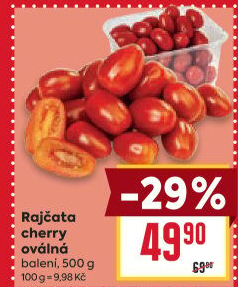 Rajčata cherry oválná