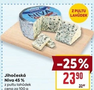 Sýr Niva Jihočeská 45% Madeta