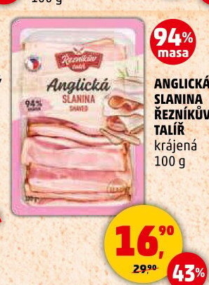 Anglická slanina Řezníkův talíř