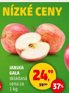 Jablka červená Gala