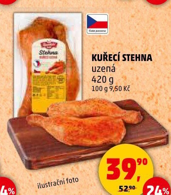Kuřecí stehna uzená Řezníkův talíř