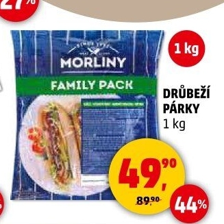 Párky drůbeží Morliny