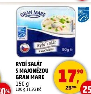 Rybí salát s majonézou Gran Mare