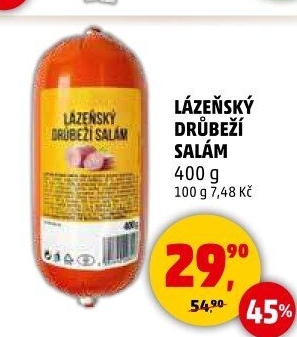 Salám drůbeží lázeňský