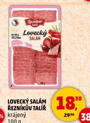 Salám lovecký Řezníkův talíř