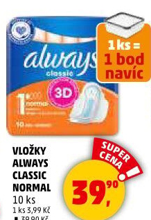 Vložky dámské Classic Always